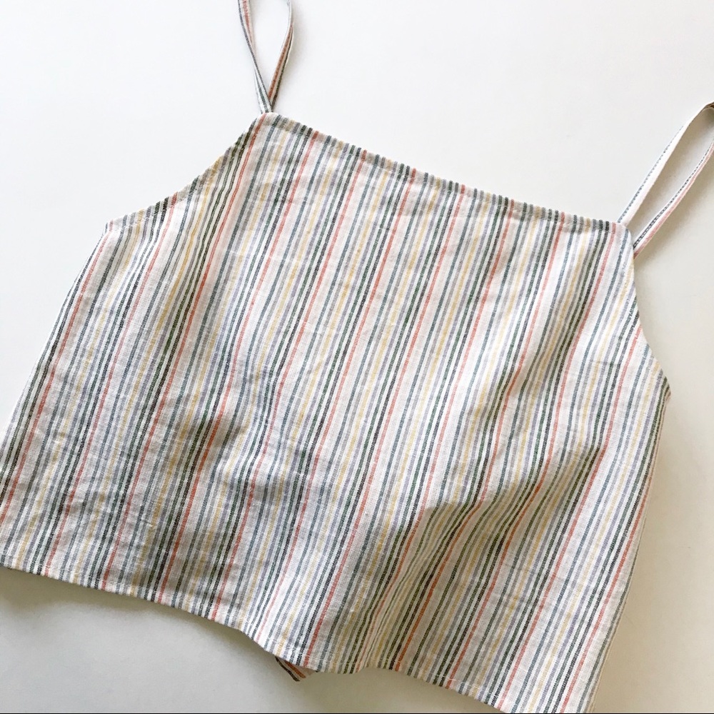 Striped Multicolor Crop Top - Picture 4 of 8